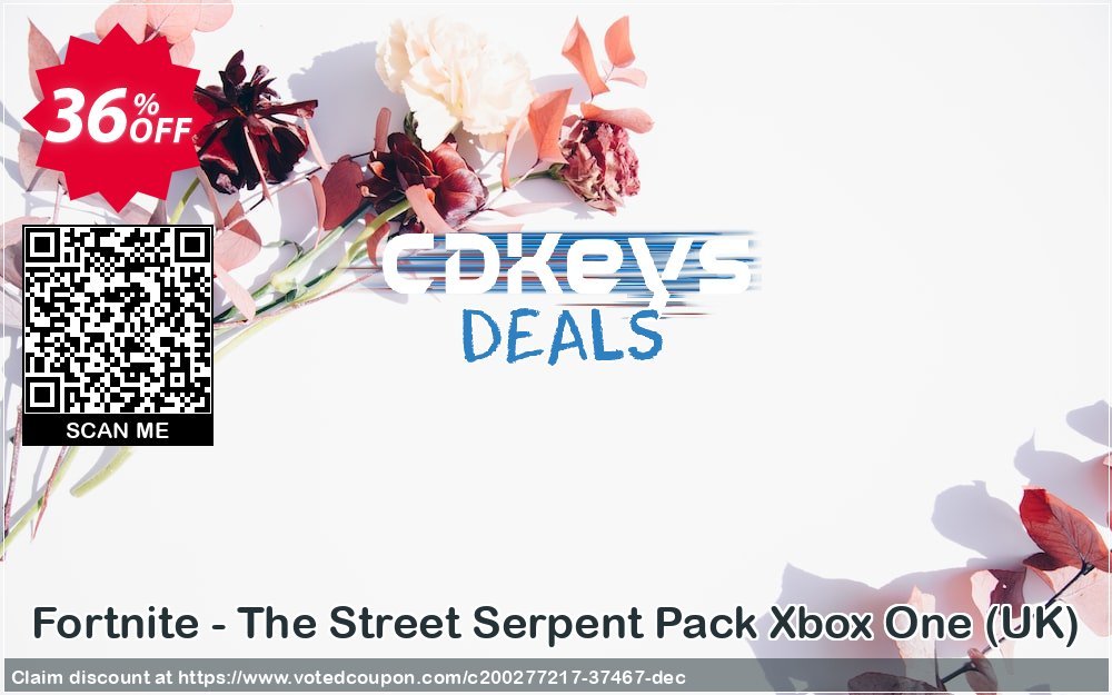 Fortnite - The Street Serpent Pack Xbox One, UK  Coupon, discount Fortnite - The Street Serpent Pack Xbox One (UK) Deal 2024 CDkeys. Promotion: Fortnite - The Street Serpent Pack Xbox One (UK) Exclusive Sale offer 