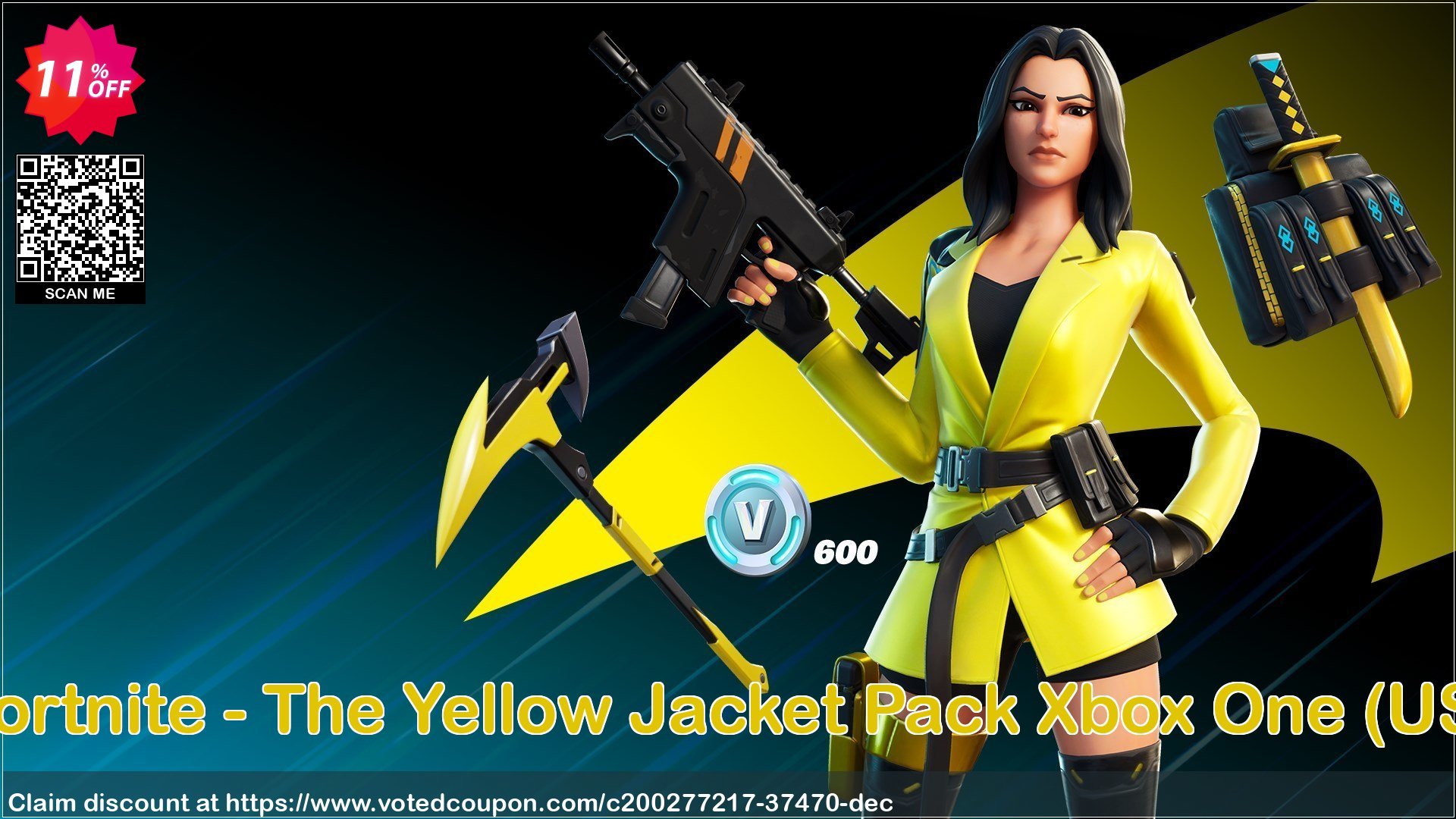 Fortnite - The Yellow Jacket Pack Xbox One, US  Coupon, discount Fortnite - The Yellow Jacket Pack Xbox One (US) Deal 2024 CDkeys. Promotion: Fortnite - The Yellow Jacket Pack Xbox One (US) Exclusive Sale offer 