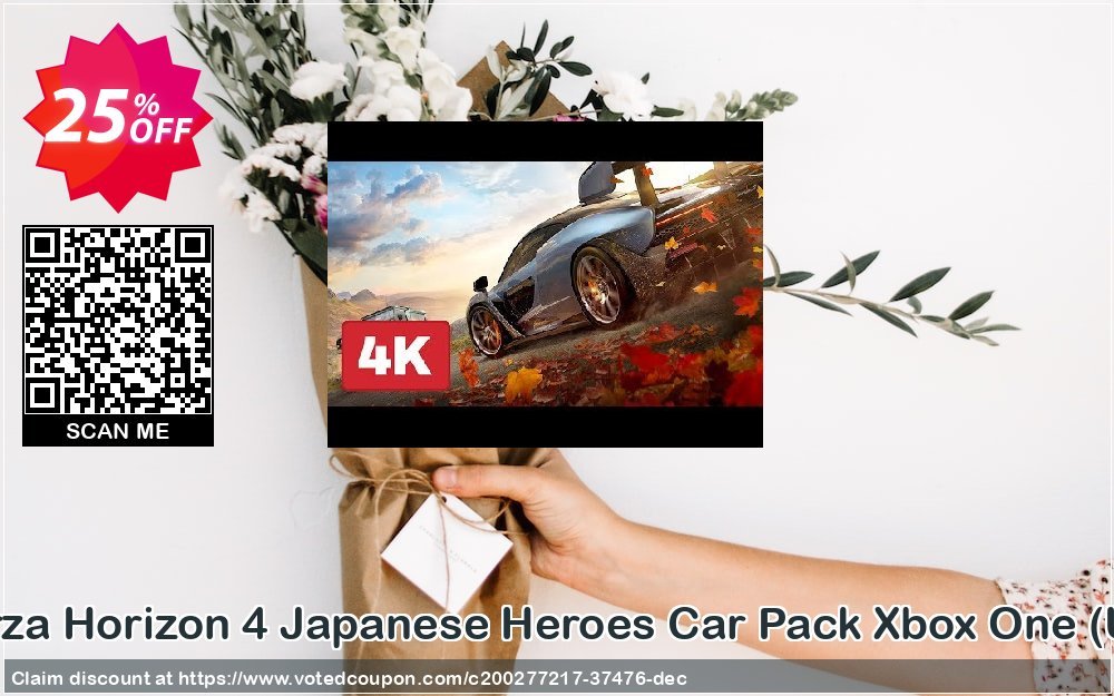 Forza Horizon 4 Japanese Heroes Car Pack Xbox One, UK  Coupon, discount Forza Horizon 4 Japanese Heroes Car Pack Xbox One (UK) Deal 2024 CDkeys. Promotion: Forza Horizon 4 Japanese Heroes Car Pack Xbox One (UK) Exclusive Sale offer 