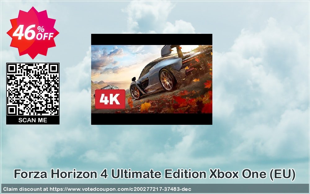 Forza Horizon 4 Ultimate Edition Xbox One, EU  Coupon, discount Forza Horizon 4 Ultimate Edition Xbox One (EU) Deal 2024 CDkeys. Promotion: Forza Horizon 4 Ultimate Edition Xbox One (EU) Exclusive Sale offer 