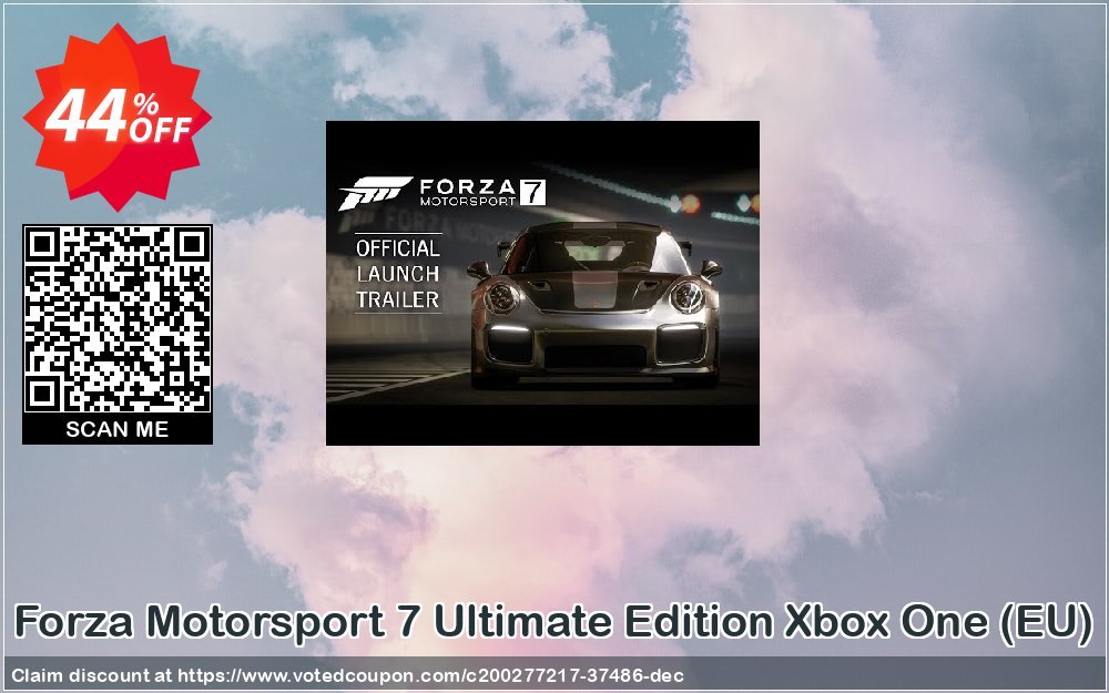 Forza Motorsport 7 Ultimate Edition Xbox One, EU  Coupon, discount Forza Motorsport 7 Ultimate Edition Xbox One (EU) Deal 2024 CDkeys. Promotion: Forza Motorsport 7 Ultimate Edition Xbox One (EU) Exclusive Sale offer 