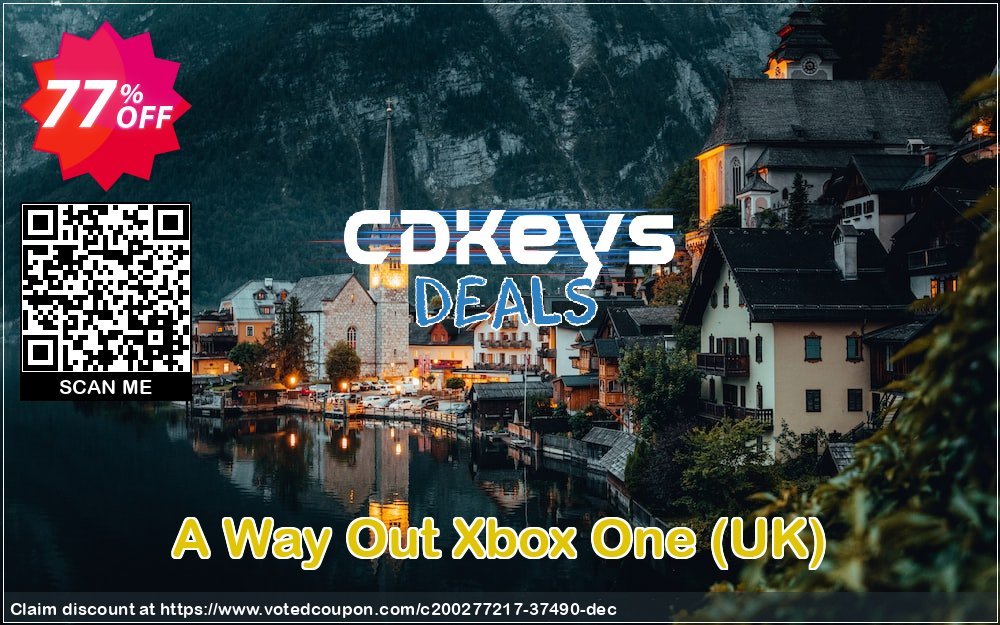A Way Out Xbox One, UK  Coupon, discount A Way Out Xbox One (UK) Deal 2023 CDkeys. Promotion: A Way Out Xbox One (UK) Exclusive Sale offer 