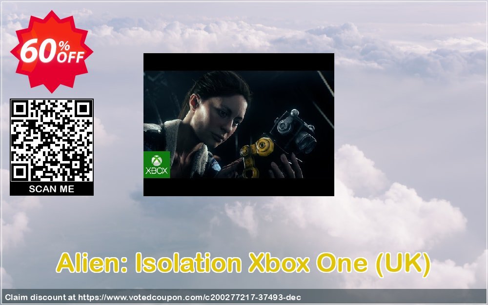 Alien: Isolation Xbox One, UK  Coupon, discount Alien: Isolation Xbox One (UK) Deal 2024 CDkeys. Promotion: Alien: Isolation Xbox One (UK) Exclusive Sale offer 