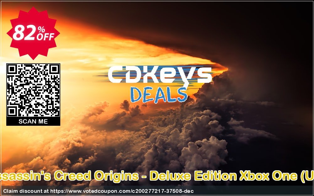Assassin&#039;s Creed Origins - Deluxe Edition Xbox One, UK  Coupon, discount Assassin's Creed Origins - Deluxe Edition Xbox One (UK) Deal 2024 CDkeys. Promotion: Assassin's Creed Origins - Deluxe Edition Xbox One (UK) Exclusive Sale offer 