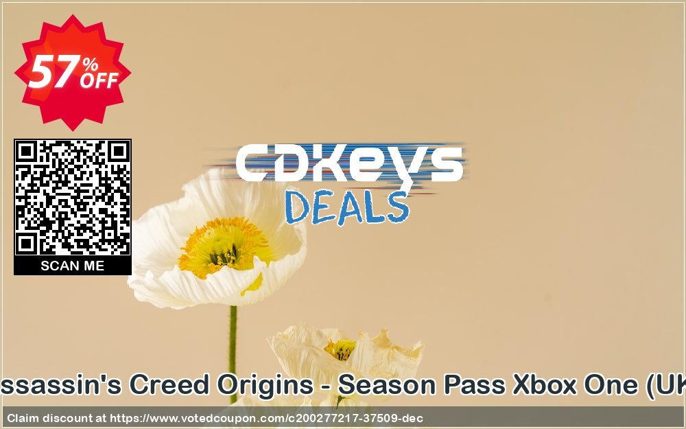 Assassin&#039;s Creed Origins - Season Pass Xbox One, UK  Coupon, discount Assassin's Creed Origins - Season Pass Xbox One (UK) Deal 2024 CDkeys. Promotion: Assassin's Creed Origins - Season Pass Xbox One (UK) Exclusive Sale offer 