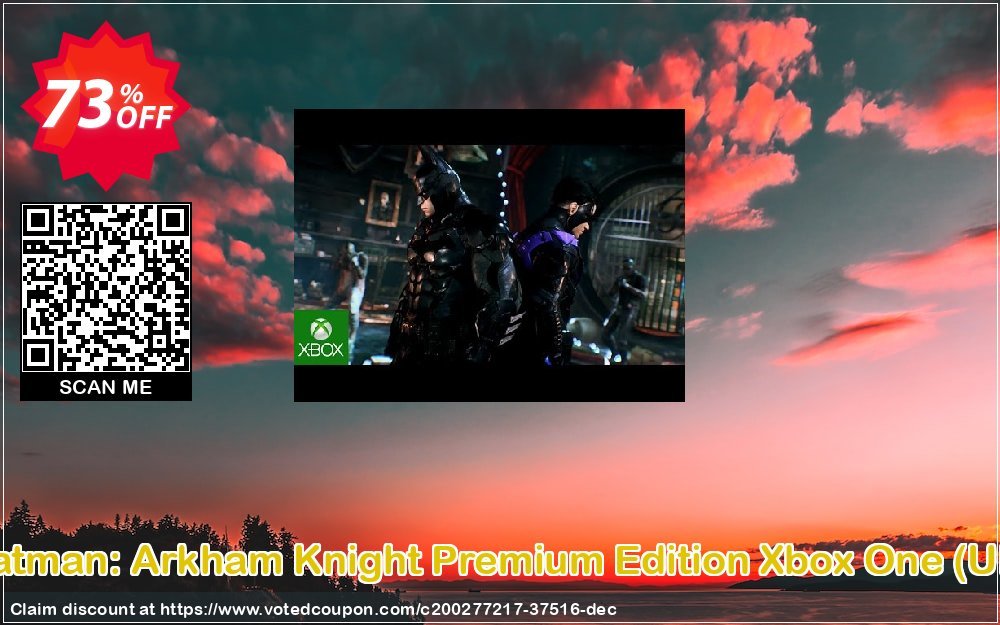 Batman: Arkham Knight Premium Edition Xbox One, UK  Coupon, discount Batman: Arkham Knight Premium Edition Xbox One (UK) Deal 2024 CDkeys. Promotion: Batman: Arkham Knight Premium Edition Xbox One (UK) Exclusive Sale offer 