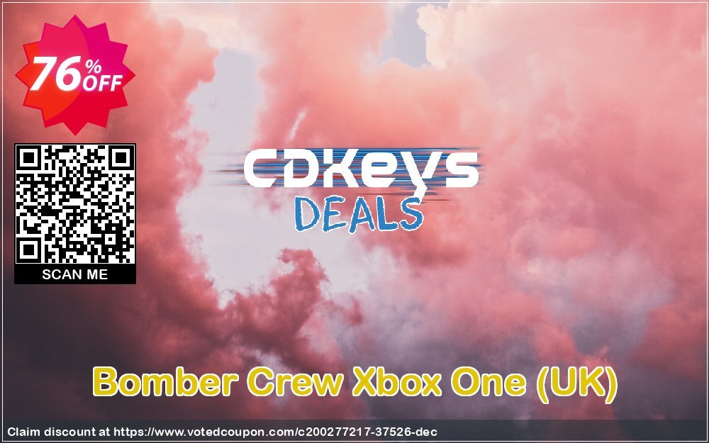 Bomber Crew Xbox One, UK  Coupon, discount Bomber Crew Xbox One (UK) Deal 2024 CDkeys. Promotion: Bomber Crew Xbox One (UK) Exclusive Sale offer 