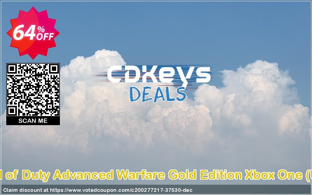 Call of Duty Advanced Warfare Gold Edition Xbox One, UK  Coupon, discount Call of Duty Advanced Warfare Gold Edition Xbox One (UK) Deal 2024 CDkeys. Promotion: Call of Duty Advanced Warfare Gold Edition Xbox One (UK) Exclusive Sale offer 