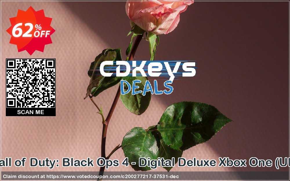 Call of Duty: Black Ops 4 - Digital Deluxe Xbox One, UK  Coupon, discount Call of Duty: Black Ops 4 - Digital Deluxe Xbox One (UK) Deal 2024 CDkeys. Promotion: Call of Duty: Black Ops 4 - Digital Deluxe Xbox One (UK) Exclusive Sale offer 