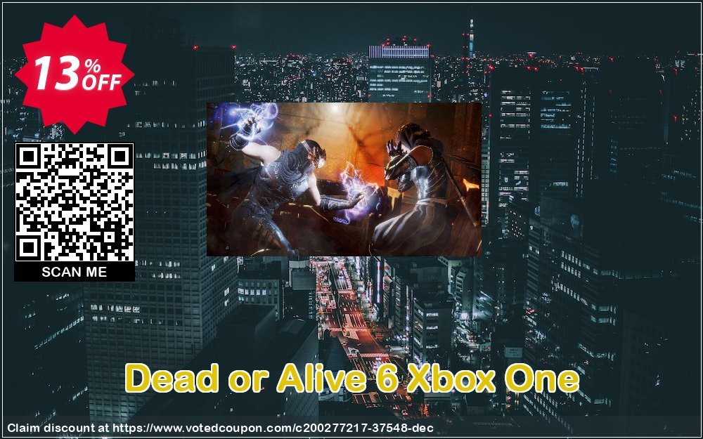 Dead or Alive 6 Xbox One Coupon, discount Dead or Alive 6 Xbox One Deal 2024 CDkeys. Promotion: Dead or Alive 6 Xbox One Exclusive Sale offer 