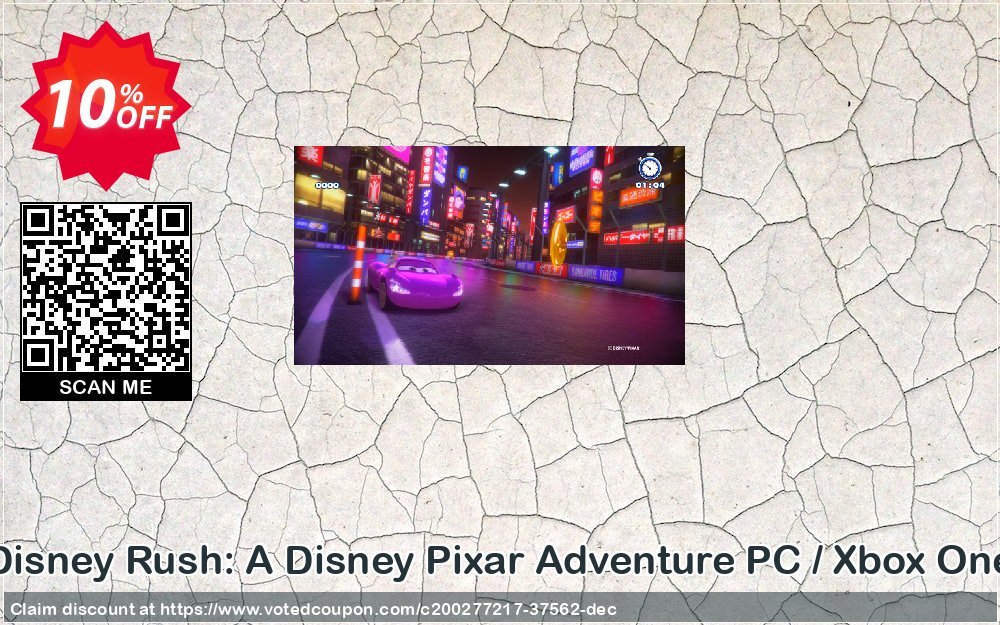 Disney Rush: A Disney Pixar Adventure PC / Xbox One Coupon Code Apr 2024, 10% OFF - VotedCoupon