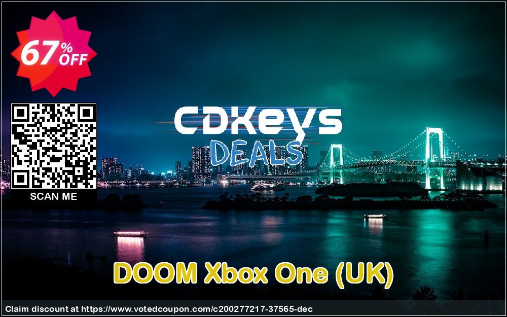 DOOM Xbox One, UK  Coupon, discount DOOM Xbox One (UK) Deal 2024 CDkeys. Promotion: DOOM Xbox One (UK) Exclusive Sale offer 