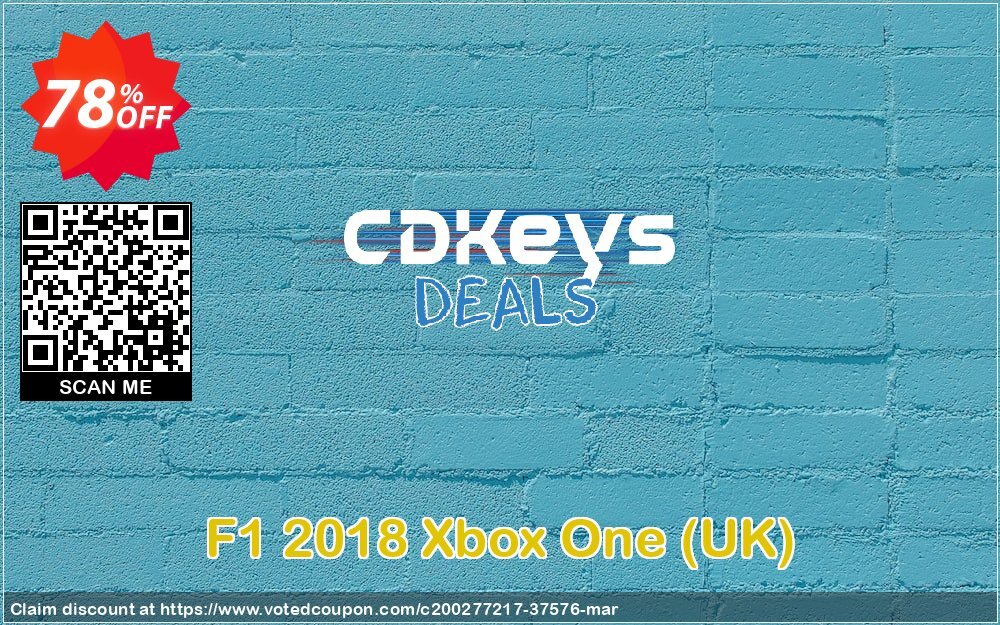 F1 2018 Xbox One, UK  Coupon Code Apr 2024, 78% OFF - VotedCoupon