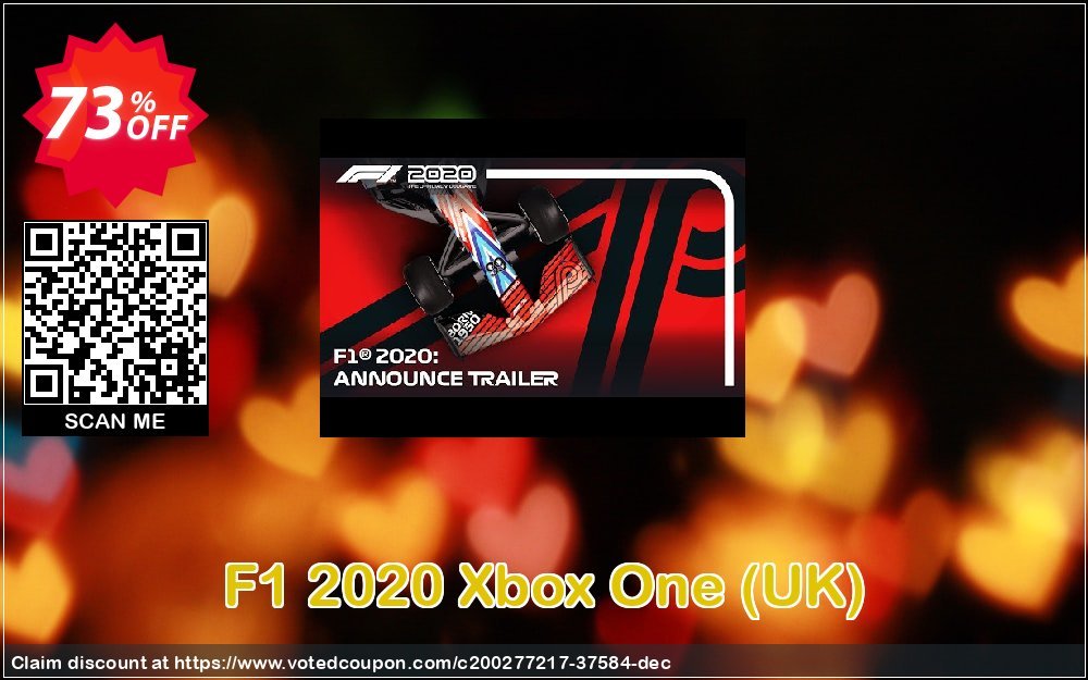 F1 2020 Xbox One, UK  Coupon, discount F1 2024 Xbox One (UK) Deal 2024 CDkeys. Promotion: F1 2020 Xbox One (UK) Exclusive Sale offer 