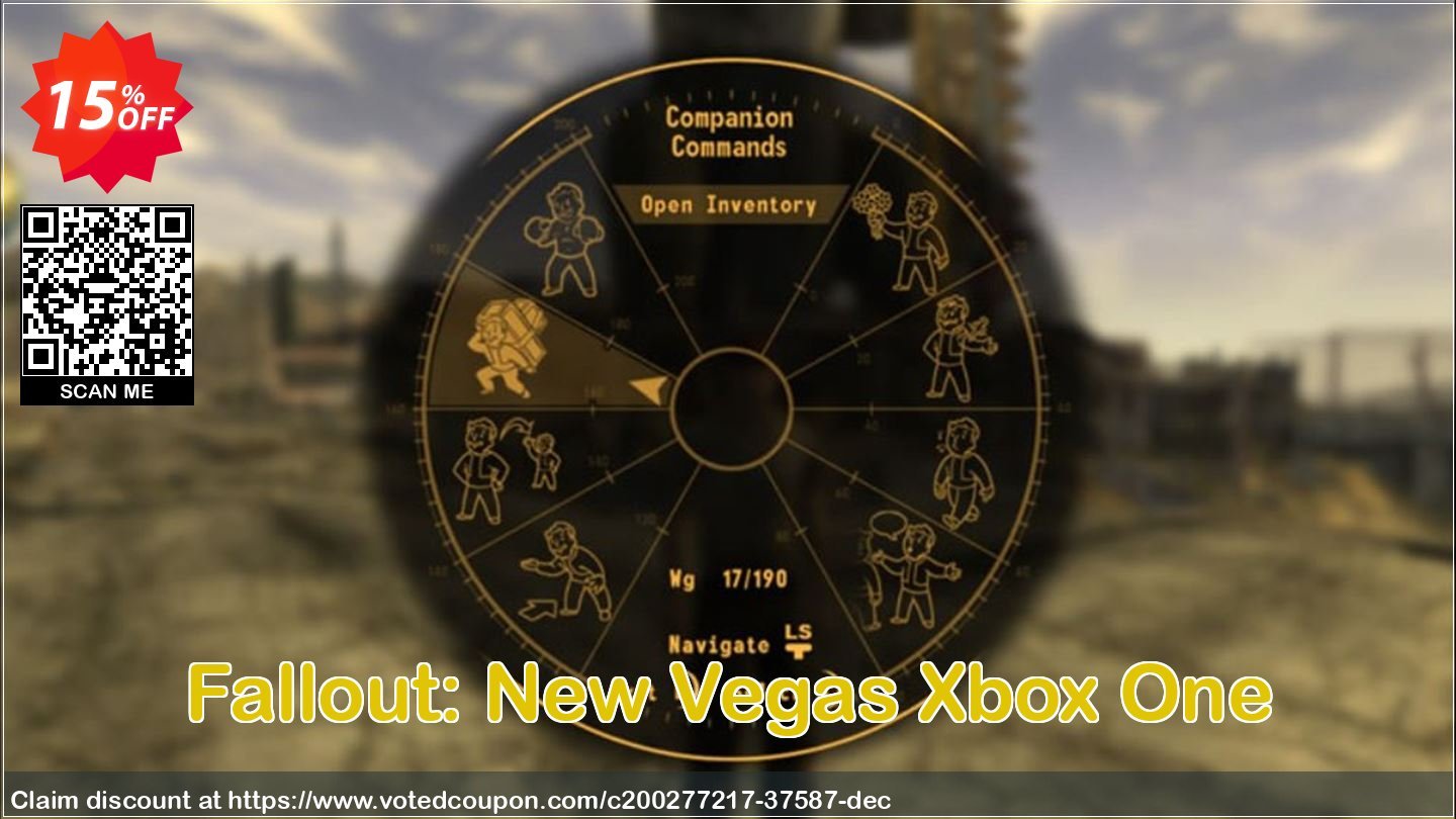 Fallout: New Vegas Xbox One Coupon, discount Fallout: New Vegas Xbox One Deal 2023 CDkeys. Promotion: Fallout: New Vegas Xbox One Exclusive Sale offer 