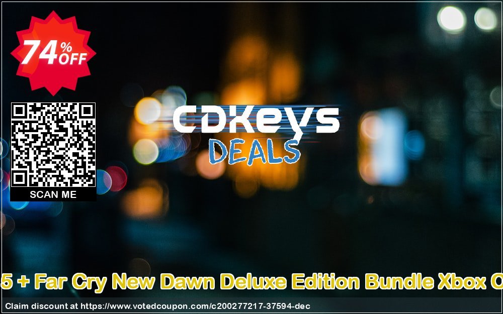 Far Cry 5 + Far Cry New Dawn Deluxe Edition Bundle Xbox One, UK  Coupon, discount Far Cry 5 + Far Cry New Dawn Deluxe Edition Bundle Xbox One (UK) Deal 2024 CDkeys. Promotion: Far Cry 5 + Far Cry New Dawn Deluxe Edition Bundle Xbox One (UK) Exclusive Sale offer 