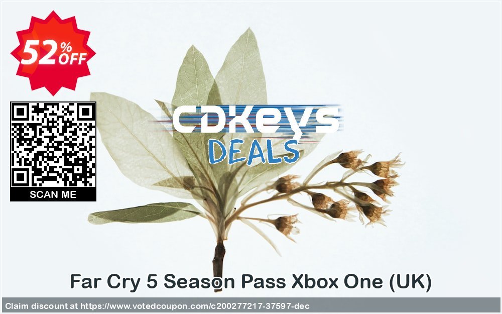 Far Cry 5 Season Pass Xbox One, UK  Coupon, discount Far Cry 5 Season Pass Xbox One (UK) Deal 2024 CDkeys. Promotion: Far Cry 5 Season Pass Xbox One (UK) Exclusive Sale offer 