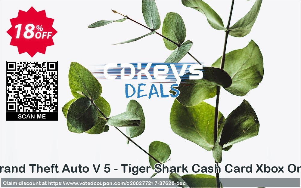 Grand Theft Auto V 5 - Tiger Shark Cash Card Xbox One Coupon Code Apr 2024, 18% OFF - VotedCoupon