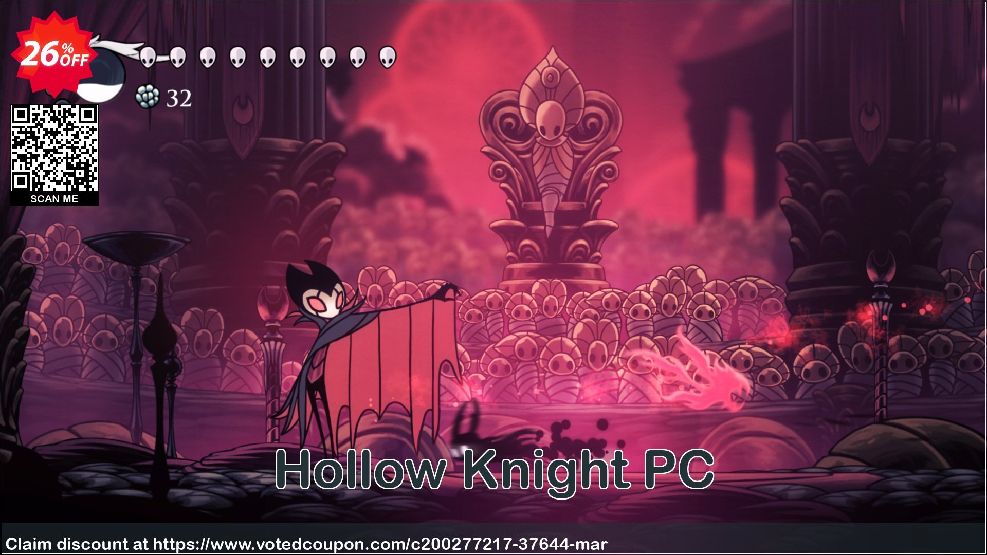 Hollow Knight PC Coupon Code Jun 2024, 26% OFF - VotedCoupon