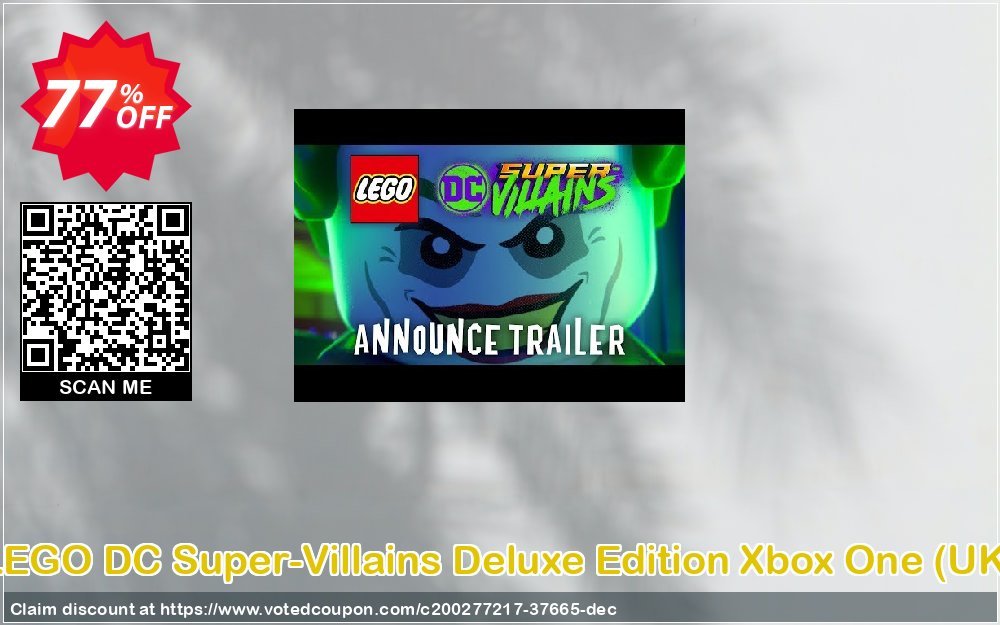 LEGO DC Super-Villains Deluxe Edition Xbox One, UK  Coupon, discount LEGO DC Super-Villains Deluxe Edition Xbox One (UK) Deal 2024 CDkeys. Promotion: LEGO DC Super-Villains Deluxe Edition Xbox One (UK) Exclusive Sale offer 