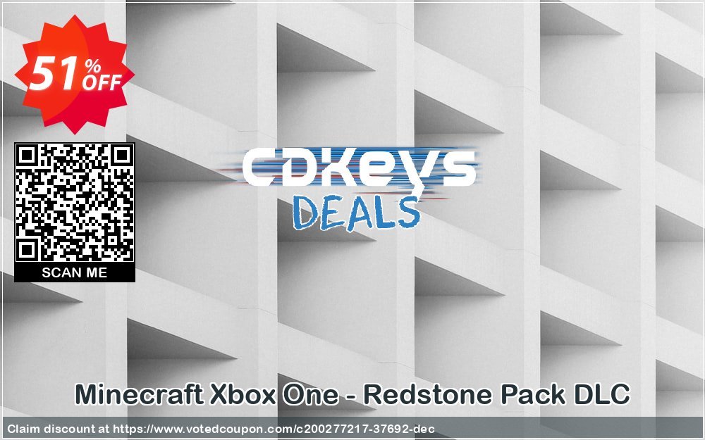 Minecraft Xbox One Redstone Pack DLC Coupon Code Oct 2022, 54 OFF