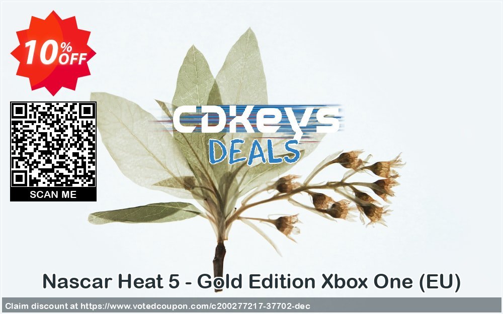Nascar Heat 5 - Gold Edition Xbox One, EU  Coupon Code May 2024, 10% OFF - VotedCoupon