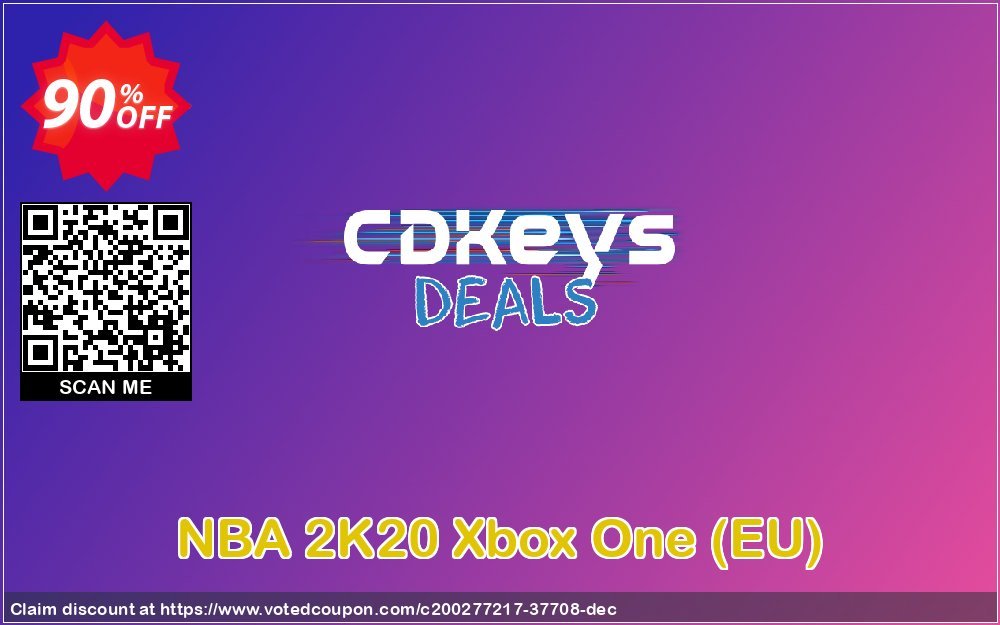 NBA 2K20 Xbox One, EU  Coupon, discount NBA 2K20 Xbox One (EU) Deal 2024 CDkeys. Promotion: NBA 2K20 Xbox One (EU) Exclusive Sale offer 