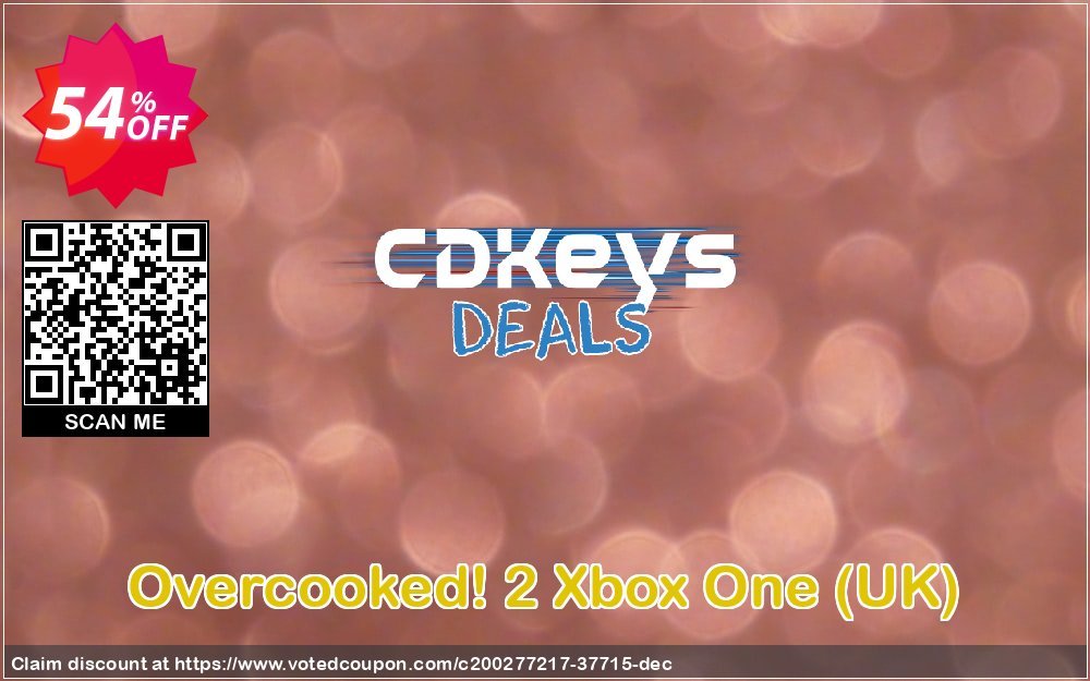 Overcooked! 2 Xbox One, UK  Coupon, discount Overcooked! 2 Xbox One (UK) Deal 2023 CDkeys. Promotion: Overcooked! 2 Xbox One (UK) Exclusive Sale offer 