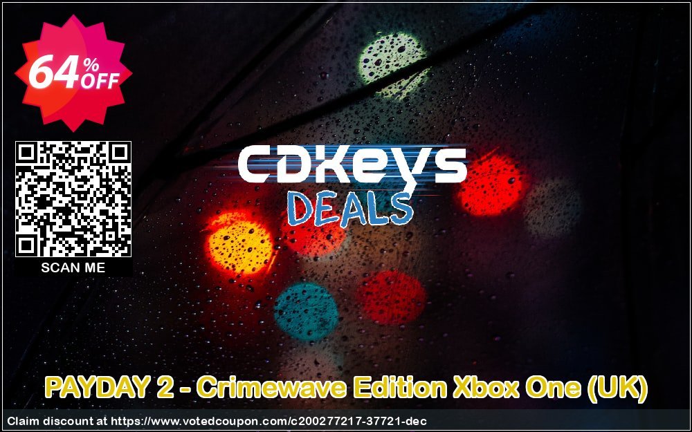 PAYDAY 2 - Crimewave Edition Xbox One, UK  Coupon, discount PAYDAY 2 - Crimewave Edition Xbox One (UK) Deal 2024 CDkeys. Promotion: PAYDAY 2 - Crimewave Edition Xbox One (UK) Exclusive Sale offer 