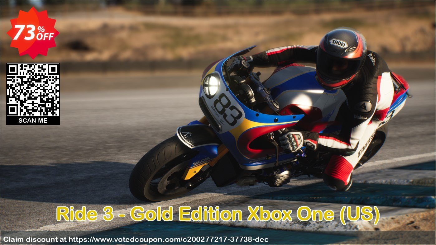 Ride 3 - Gold Edition Xbox One, US  Coupon, discount Ride 3 - Gold Edition Xbox One (US) Deal 2024 CDkeys. Promotion: Ride 3 - Gold Edition Xbox One (US) Exclusive Sale offer 