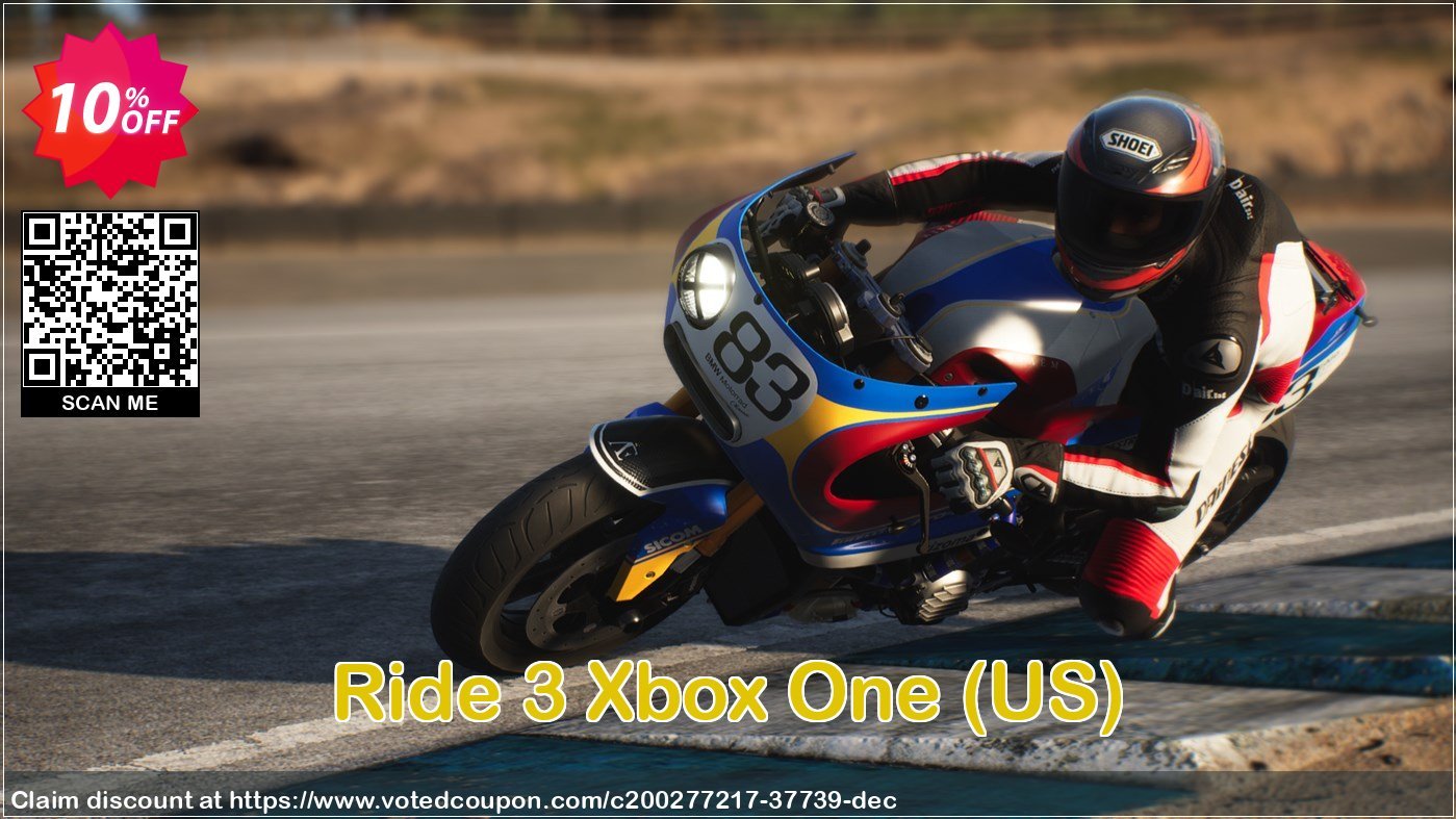 Ride 3 Xbox One, US  Coupon, discount Ride 3 Xbox One (US) Deal 2024 CDkeys. Promotion: Ride 3 Xbox One (US) Exclusive Sale offer 