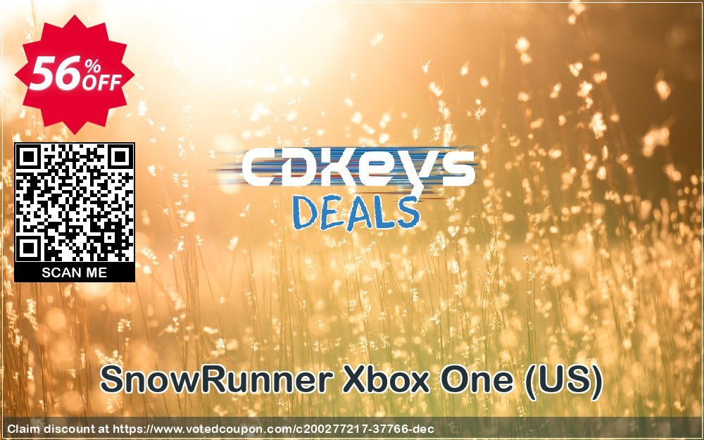 SnowRunner Xbox One, US  Coupon, discount SnowRunner Xbox One (US) Deal 2024 CDkeys. Promotion: SnowRunner Xbox One (US) Exclusive Sale offer 