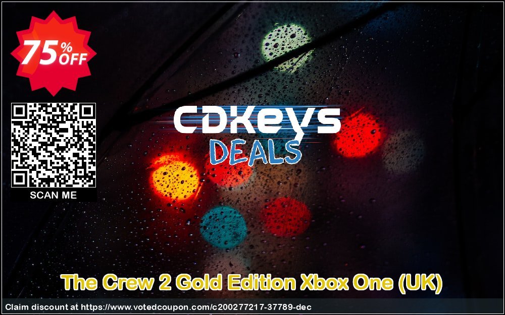 The Crew 2 Gold Edition Xbox One, UK  Coupon, discount The Crew 2 Gold Edition Xbox One (UK) Deal 2024 CDkeys. Promotion: The Crew 2 Gold Edition Xbox One (UK) Exclusive Sale offer 