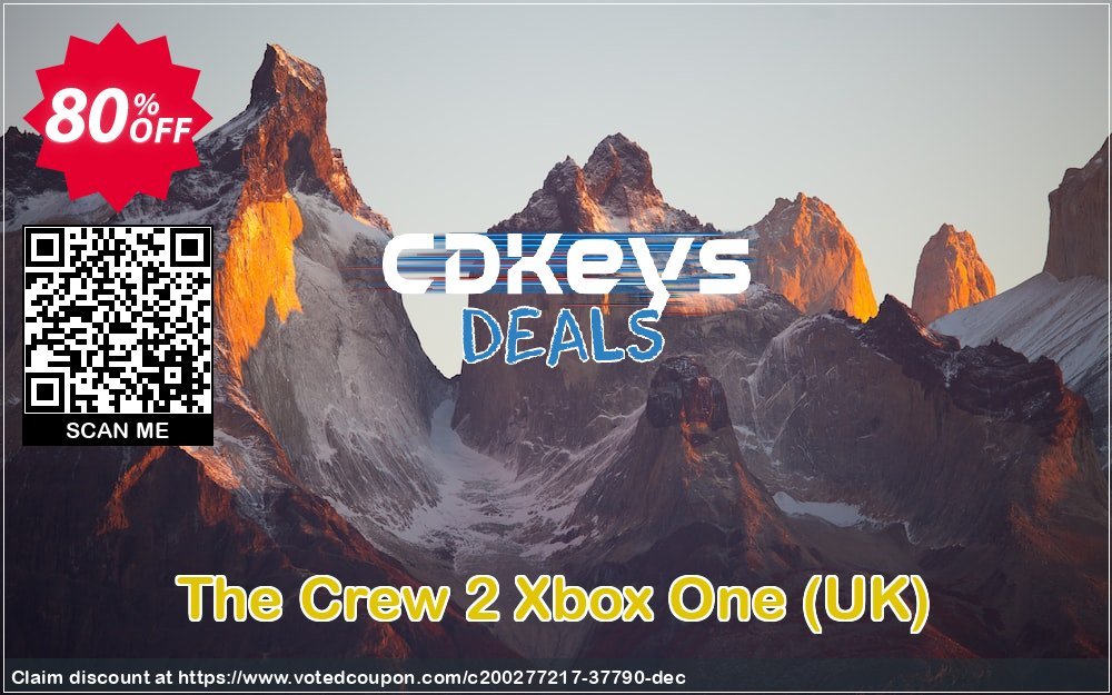 The Crew 2 Xbox One, UK  Coupon, discount The Crew 2 Xbox One (UK) Deal 2024 CDkeys. Promotion: The Crew 2 Xbox One (UK) Exclusive Sale offer 