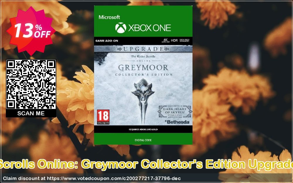 The Elder Scrolls Online: Greymoor Collector's Edition Upgrade Xbox One Coupon Code Apr 2024, 13% OFF - VotedCoupon