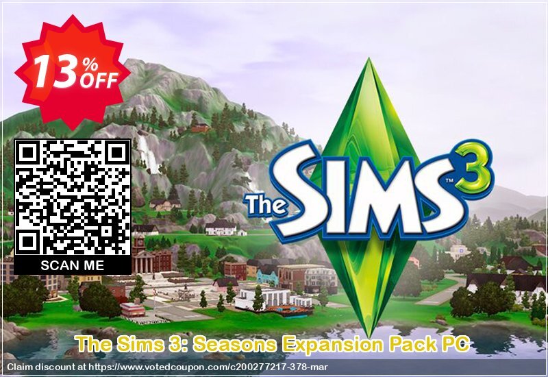 The Sims 3: Seasons Expansion Pack PC Coupon Code Apr 2024, 13% OFF - VotedCoupon