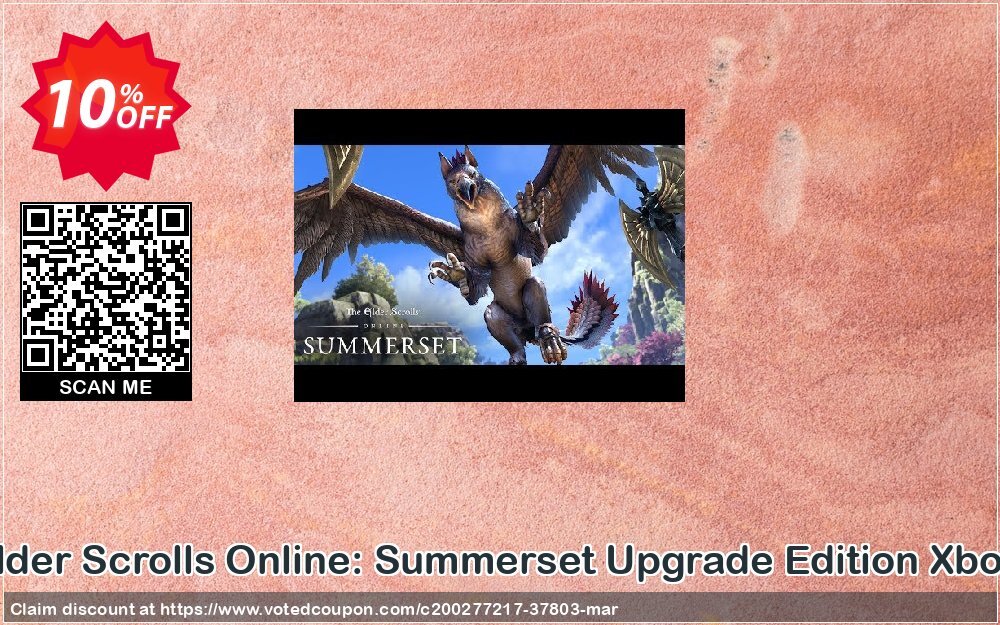 The Elder Scrolls Online: Summerset Upgrade Edition Xbox One Coupon Code Apr 2024, 10% OFF - VotedCoupon