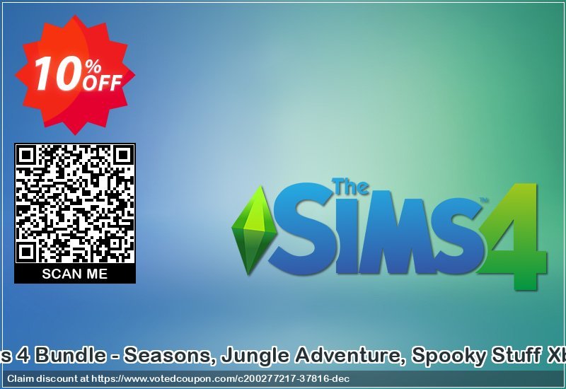 The Sims 4 Bundle - Seasons, Jungle Adventure, Spooky Stuff Xbox One Coupon Code Apr 2024, 10% OFF - VotedCoupon