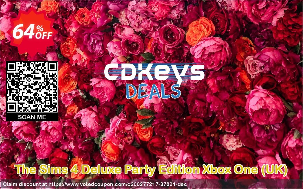 The Sims 4 Deluxe Party Edition Xbox One, UK  Coupon, discount The Sims 4 Deluxe Party Edition Xbox One (UK) Deal 2024 CDkeys. Promotion: The Sims 4 Deluxe Party Edition Xbox One (UK) Exclusive Sale offer 