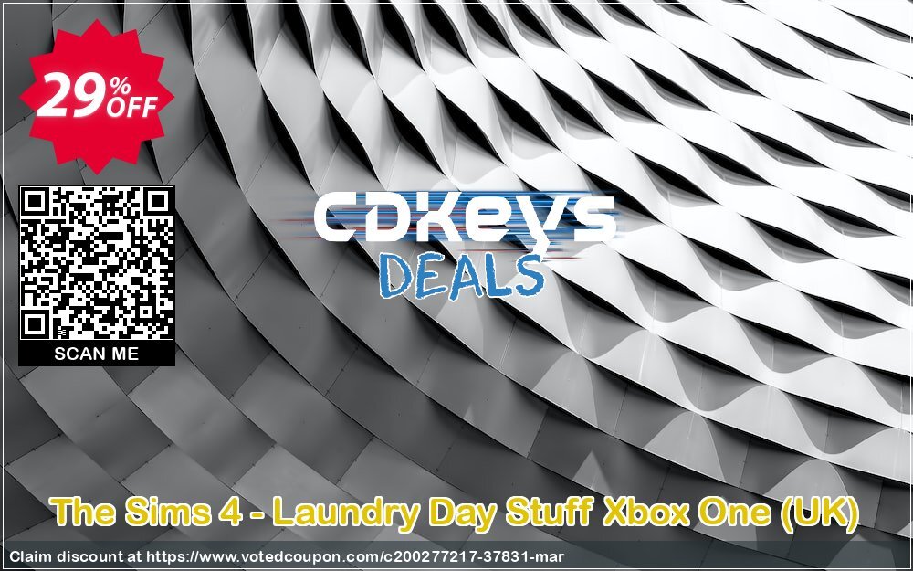 The Sims 4 - Laundry Day Stuff Xbox One, UK  Coupon, discount The Sims 4 - Laundry Day Stuff Xbox One (UK) Deal 2024 CDkeys. Promotion: The Sims 4 - Laundry Day Stuff Xbox One (UK) Exclusive Sale offer 