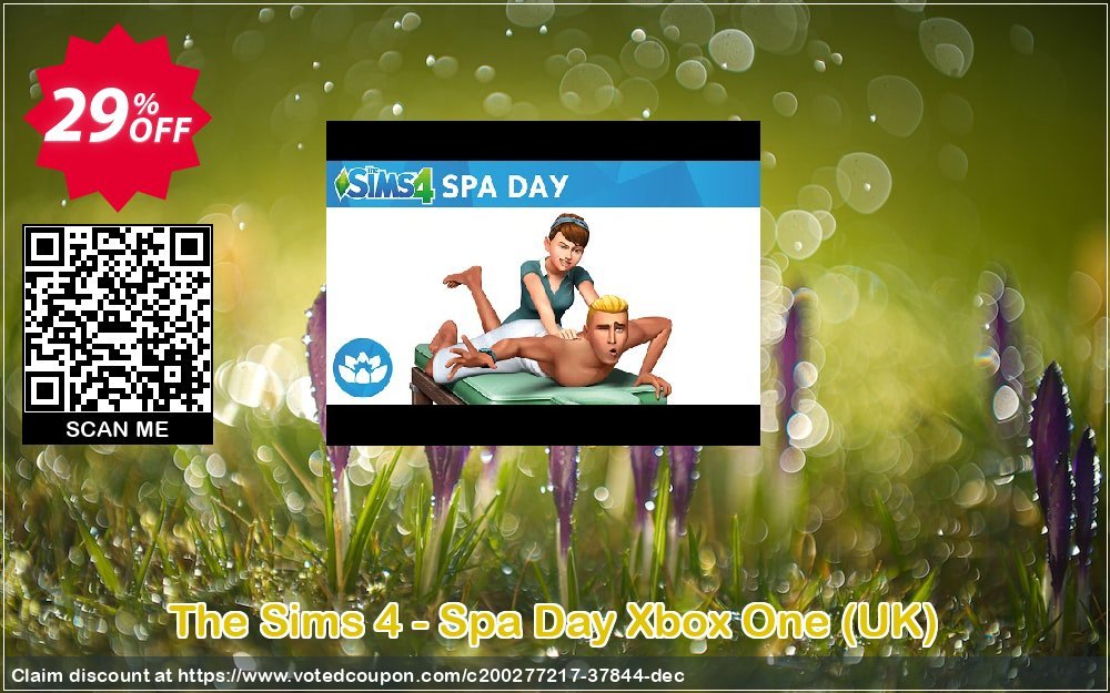 The Sims 4 - Spa Day Xbox One, UK  Coupon, discount The Sims 4 - Spa Day Xbox One (UK) Deal 2024 CDkeys. Promotion: The Sims 4 - Spa Day Xbox One (UK) Exclusive Sale offer 
