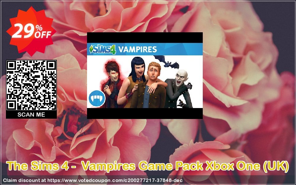 The Sims 4 -  Vampires Game Pack Xbox One, UK  Coupon, discount The Sims 4 -  Vampires Game Pack Xbox One (UK) Deal 2024 CDkeys. Promotion: The Sims 4 -  Vampires Game Pack Xbox One (UK) Exclusive Sale offer 