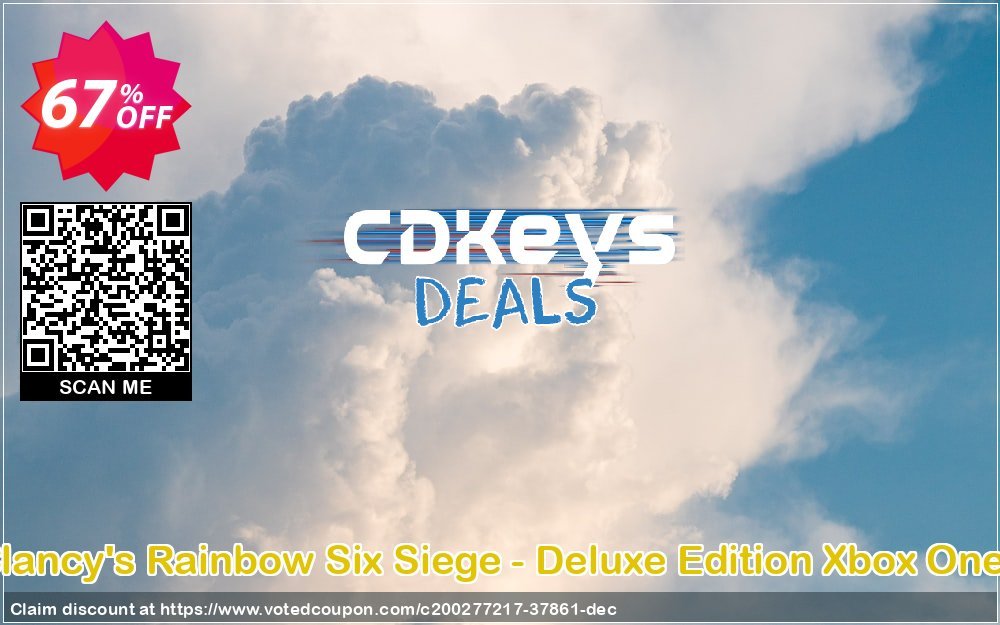 Tom Clancy's Rainbow Six Siege - Deluxe Edition Xbox One, WW  Coupon Code Apr 2024, 67% OFF - VotedCoupon
