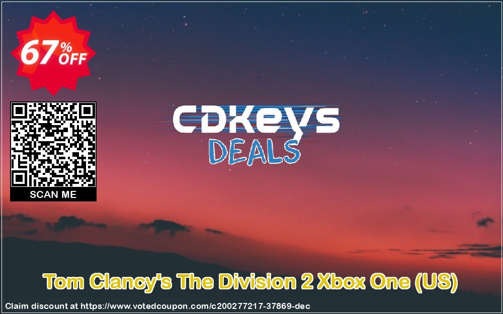 Tom Clancy&#039;s The Division 2 Xbox One, US  Coupon, discount Tom Clancy's The Division 2 Xbox One (US) Deal 2024 CDkeys. Promotion: Tom Clancy's The Division 2 Xbox One (US) Exclusive Sale offer 