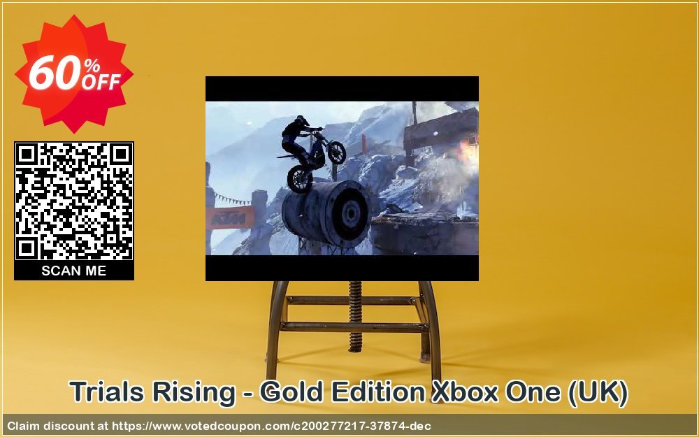 Trials Rising - Gold Edition Xbox One, UK  Coupon, discount Trials Rising - Gold Edition Xbox One (UK) Deal 2024 CDkeys. Promotion: Trials Rising - Gold Edition Xbox One (UK) Exclusive Sale offer 