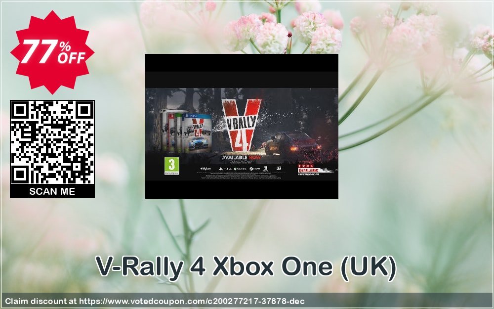 V-Rally 4 Xbox One, UK  Coupon, discount V-Rally 4 Xbox One (UK) Deal 2024 CDkeys. Promotion: V-Rally 4 Xbox One (UK) Exclusive Sale offer 