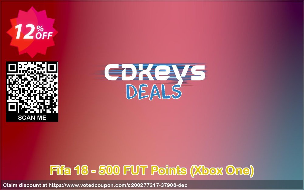 Fifa 18 - 500 FUT Points, Xbox One  Coupon Code Apr 2024, 12% OFF - VotedCoupon