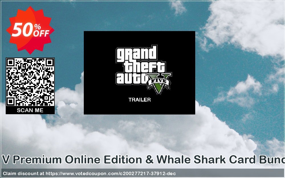 Grand Theft Auto V Premium Online Edition & Whale Shark Card Bundle Xbox One, EU  Coupon Code Apr 2024, 50% OFF - VotedCoupon
