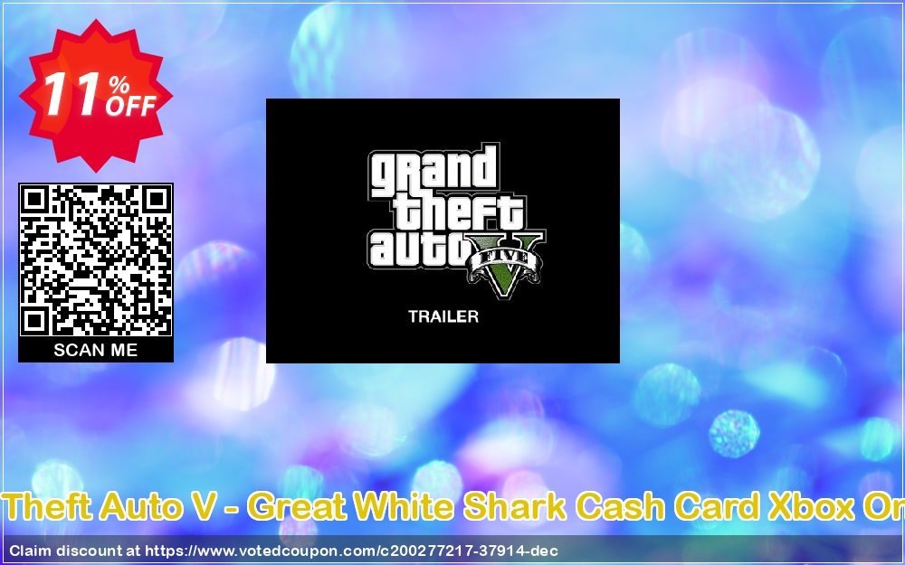 Grand Theft Auto V - Great White Shark Cash Card Xbox One, EU  Coupon, discount Grand Theft Auto V - Great White Shark Cash Card Xbox One (EU) Deal 2024 CDkeys. Promotion: Grand Theft Auto V - Great White Shark Cash Card Xbox One (EU) Exclusive Sale offer 