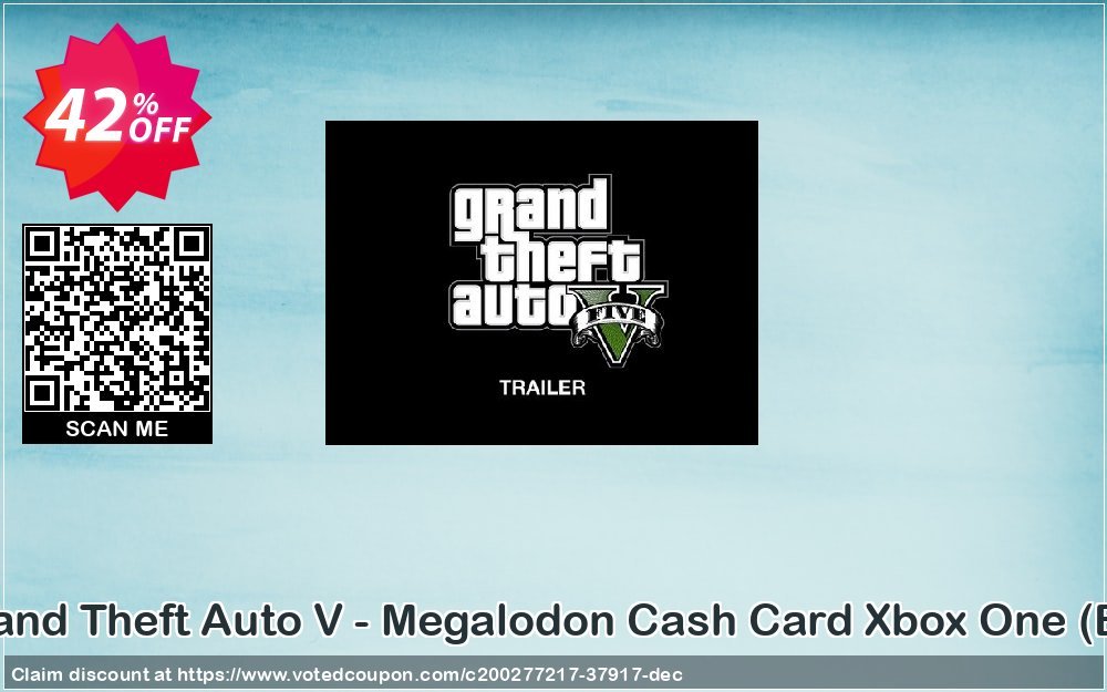 Grand Theft Auto V - Megalodon Cash Card Xbox One, EU  Coupon, discount Grand Theft Auto V - Megalodon Cash Card Xbox One (EU) Deal 2024 CDkeys. Promotion: Grand Theft Auto V - Megalodon Cash Card Xbox One (EU) Exclusive Sale offer 